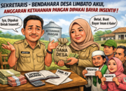 Sekdes–Bendahara Limbato Akui Dana Ketahanan Pangan Dipakai Bayar Insentif