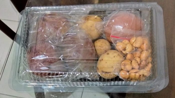 Menu MBG untuk buka puasa disalah satu sekolah yang ada dikota goronta. Foto: Istimewa