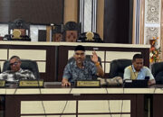 Hamzah Sidik Djibran Saat menyampaikan Pendapat pada rapat kerja DPRD Forum. Foto: Humas