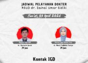 Layanan RSUD ZUS Tetap Siaga di Hari Libur, Jum’at 3 April