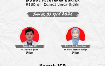 Layanan RSUD ZUS Tetap Siaga di Hari Libur, Jum’at 3 April