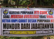 KNPI Gorut Desak Pimpinan HTI Mundur, Protes Truk Overload