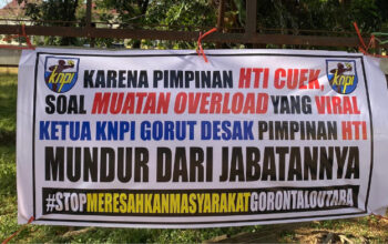 KNPI Gorut Desak Pimpinan HTI Mundur, Protes Truk Overload