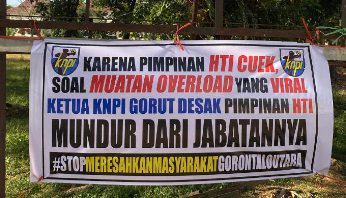 KNPI Gorut Desak Pimpinan HTI Mundur, Protes Truk Overload