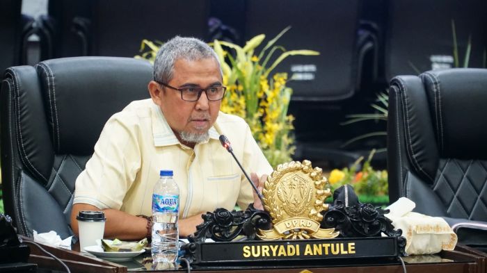 Anggota Panitia Khusus (Pansus), Suryadi Antule. Foto: Humas Dekot