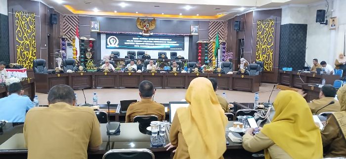 Rapat Lanjutan Pansus I DPRD Kota Gorontalo Membahas Raperda Industri Kota Gorontalo. Foto: Simpulindo