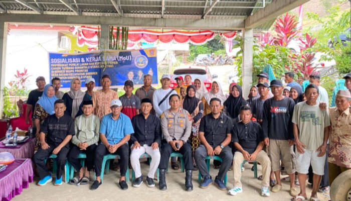 KP-CTGU Gelar Sosialisasi Dan MoU, Ajak Warga Datahu Kelola Tambang Bersama