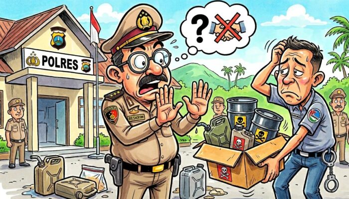 Satuan Reskrim Polres Gorut Sebut Tidak Ada Penyerahan Dugaan BBM Ilegal dari Narkoba