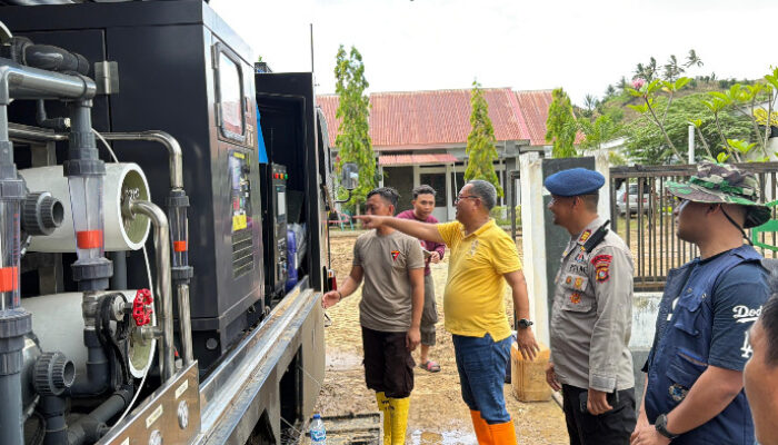 Thariq Modanggu Apresiasi Bantuan Air Bersih Brimob