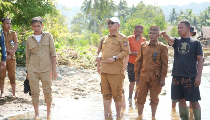 Thariq Modanggu Turun langsung cek Normalisasi Sungai Biau