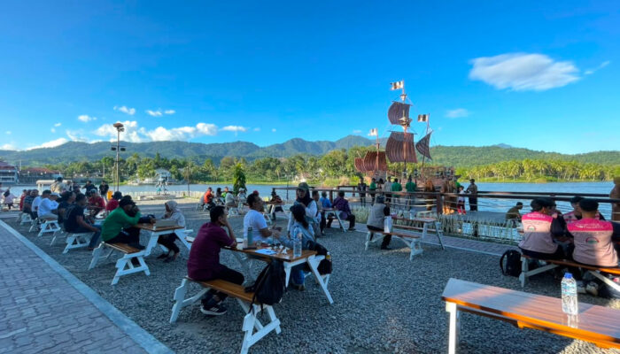 Peserta PENAS XVII Apresiasi Keindahan Danau Perintis, Usulkan Penambahan Spot Penanda Lokasi