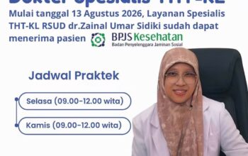 RS ZUS Buka Layanan Spesialis THT-KL untuk Pasien BPJS