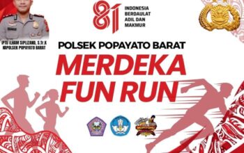 Meriahkan HUT RI Ke-81, Polsek Popayato Barat Bakal Gelar Merdeka Fun Run Yang di Ikui 200 Pelajar.