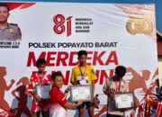 Ratusan Pelajar Meriahkan Merdeka Fun Run Polsek Popayato Barat