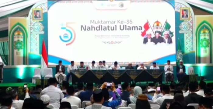 Muktamar ke-35 Nahdlatul Ulama (NU). (Foto: Tangkapan Layar Youtbe NUonline)