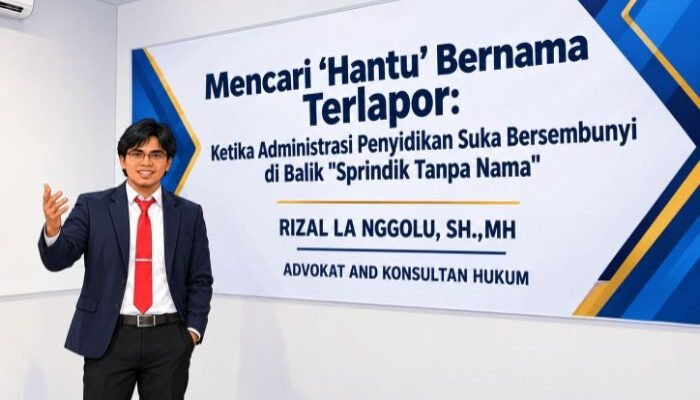 Mencari “Hantu” Bernama Terlapor : Ketika Administrasi Penyidikan Suka Bersembunyi di Balik “Sprindik Tanpa Nama”